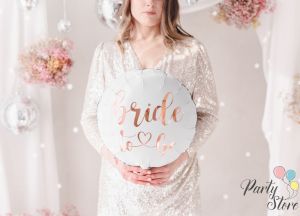 Фолиев балон Bride to be 45см, бял