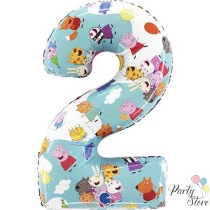 Балон цифра 2 '''Peppa Pig".
