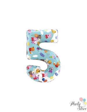 Балон цифра 5 '''Peppa Pig"