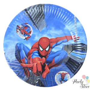 Xартиена чиния Spider Man 19 см  (1 пкт. / 10 бр.)