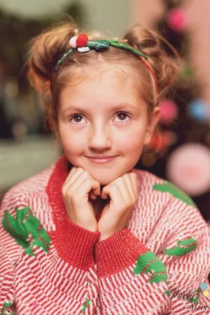 Лента за глава имел 14,5х17 см микс Коледа