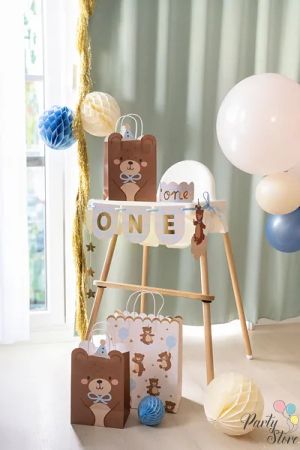 Банер и корона Плюшено мече, 50х20,5 см, микс