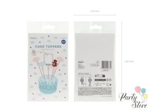 Топери за торта Мече, микс, 12-14 см