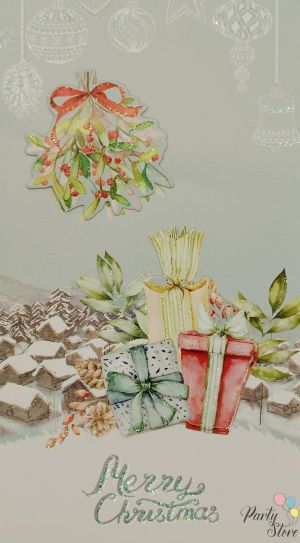 Картичка Merry Cristmas Подаръци